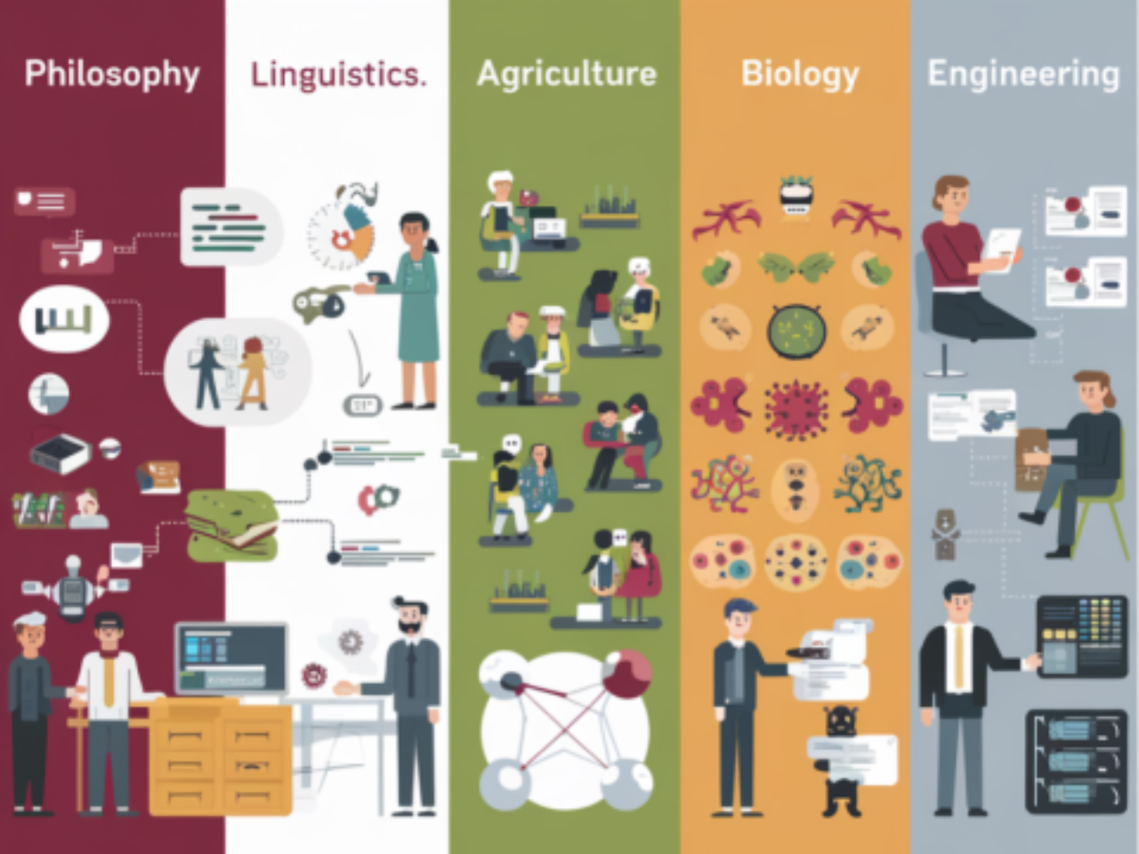 Graphic explaining the different ways AI is used.