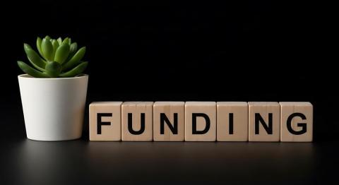 stock image of funding in block letters